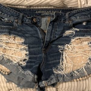 American Eagle Jean High Waist Shorts